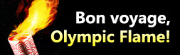 Greetings to the Torch and Best Wishes for the Olympics
